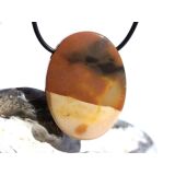 Mookait XXL Schmuckstein Cabochon / Scheibenstein gebohrt...