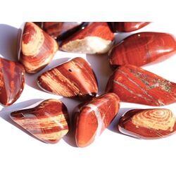 Schlangenhautjaspis (Jaspis rot) Trommelsteine - Sonderqualitt - ca. 3 - 3,5 cm / ca. 14-18 g/St (Fairer Handel / GKS)