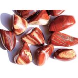 Schlangenhautjaspis (Jaspis rot) Trommelsteine -...
