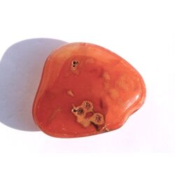 Karneolachat (gebr.) XXL Trommelstein (Carneol) - Sonderqualitt - ca. 4,2 cm x 3,7 cm x 1,5 cm