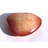 Karneolachat (gebr.) XXL Trommelstein (Carneol) - Sonderqualität - ca. 4,2 cm x 3,7 cm x 1,5 cm