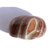 Karneolachat (gebr.) XXL Trommelstein / Handschmeichler (Carneol) - ca. 4,2 cm x 2,8 cm x 2,2 cm