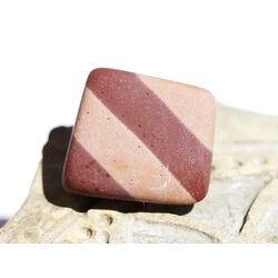 Zebra Rock Trommelstein natur / Rohstein - Sonderqualit�t - ca. 2 cm x 2 cm x 1,6 cm (Fairer Handel/GKS)