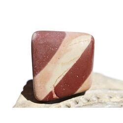 Zebra Rock Trommelstein natur / Rohstein - Sonderqualit�t - ca. 2 cm x 2 cm x 1,6 cm (Fairer Handel/GKS)