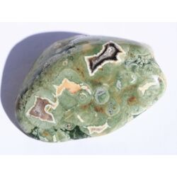 Rhyolith XXXL Trommelstein / Handschmeichler (Augenstein / Regenwaldstein) - Sonderqualität - ca. 5,9 cm x 4 cm x 2,5 cm (GKS)