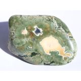 Rhyolith XXXL Trommelstein / Handschmeichler (Augenstein / Regenwaldstein) - Sonderqualität - ca. 5,9 cm x 4 cm x 2,5 cm (GKS)