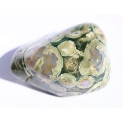 Rhyolith XXXL Trommelstein / Handschmeichler (Augenstein / Regenwaldstein) - Sonderqualität - ca. 5,5 cm x 4,2 cm x 2,8 cm (GKS)