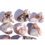 Achat rot-weiß / weiß-rot (Fleischachat) Trommelsteine - Sonderqualität -  ca. 2,6 - 3,6 cm / ca. 11-15 g/St