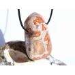 Achat rot (Fleischachat) XXXL Trommelstein gebohrt - ca. 4,9 cm x 3,6 cm x 2,1 cm
