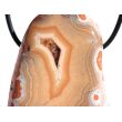 Achat rot (Fleischachat) XXXL Trommelstein gebohrt - ca. 4,9 cm x 3,6 cm x 2,1 cm