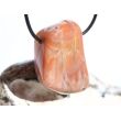 Achat apricot (Aprikosenachat / Aprico-Achat) XXL Trommelstein gebohrt - ca. 3,9 cm x 2,7 cm x 1,7 cm