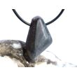 Hämatit mit Glitzer - Schmuckstein / Rohstein gebohrt - AA-Sonderqualität - Handarbeit - ca. 2,9 cm x 1,7 cm x 1 cm