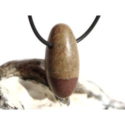 Shiva Lingam Ei (Sandstein/Tonstein) Trommelstein gebohrt - Sonderqualitt - ca. 3,4 cm x 1,6 cm