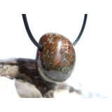 Hessonit (Granat) Trommelstein gebohrt - Rarität -...