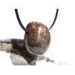 Hessonit (Granat) Trommelstein gebohrt - Rarität - ca. 2,4 cm x 1,9 cm x 1,7 cm
