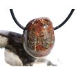 Hessonit (Granat) Trommelstein gebohrt - Rarität - ca. 2,4 cm x 1,9 cm x 1,7 cm