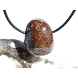 Hessonit (Granat) Trommelstein gebohrt - Rarität - ca. 2,5 cm x 1,9 cm x 1,6 cm