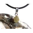 Chrysoberyll Rohsteinform Anhänger Silberöse Schmuckdose - Sonderqualität - Rarität - ca. 1,8 cm x 0,7 cm x 0,6 cm