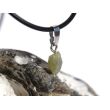 Chrysoberyll Rohsteinform Anhänger Silberöse Schmuckdose - Sonderqualität - Rarität - ca. 2 cm x 0,8 cm x 0,4 cm