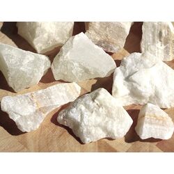 Calcit wei� Rohsteine - ca. 100 g