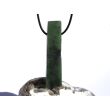 Nephrit-Jade XXXL Schmuckstein / Scheibenstein gebohrt matt - Sonderqualität - Handarbeit - ca. 6,8 cm x 1,7 cm x 1 cm