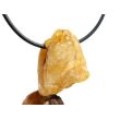 Gold-Beryll (Goldberyll / Beryll Gold) Rohsteinform angetrommelt (Trommelstein) gebohrt - Sonderqualität - Rarität - ca. 2,5 cm x 1,9 cm x 1,6 cm